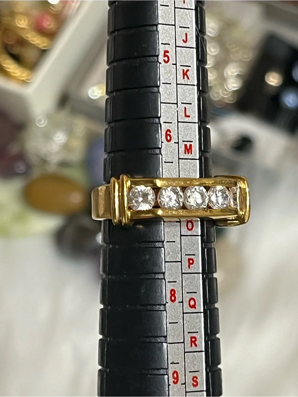 Channel Set Gold Ring